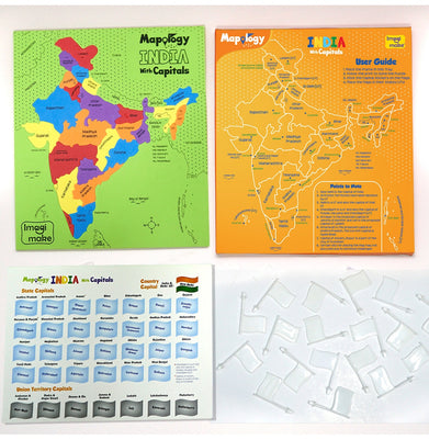 imagImagimake Mapology India with Capitals