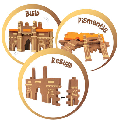imagImagimake Mapology Monuments of India - Red Fort & Hawa Mahal