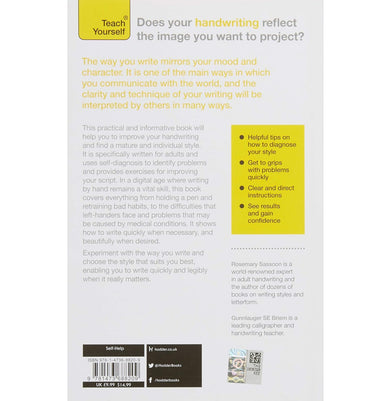 imagImprove Your Handwriting Teach yourself Paperback Rosemary Sassoon