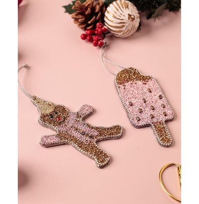 imagIt'S Pink Christman Ornaments - Set Of 2