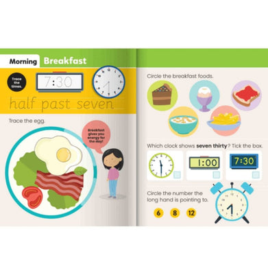 imagJUNIOR EXPLORERS WRITE AND WIPE TIME BOOK Paperback Hinkler
