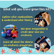 image //www.c...Kalakaram Canvas Painting Kit with Printed Canvas Board, Paints and Brushes Space Boy