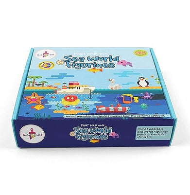 imagKalakaram Canvas Painting Kit with Printed Canvas Board, Paints and Brushes Space Boy