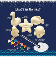 image //www.c...Kalakaram Canvas Painting Kit with Printed Canvas Board, Paints and Brushes Space Boy