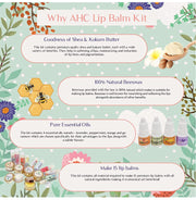 image //www.c...Kalakaram Lip Balm DIY Kit - Make 15 Lip Balms with Shea Butter, Kokum Butter, Beeswax, Vitamin E Oil, Grape Seed Oil and 4 Pure Essential Oils