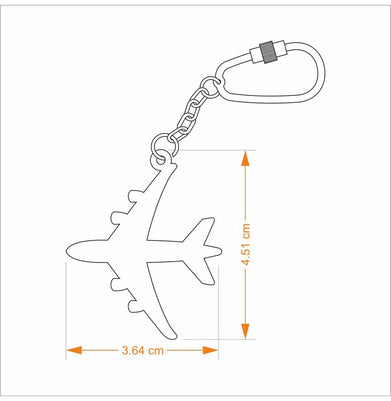 imagKeychain Aeroplane - Goldplated
