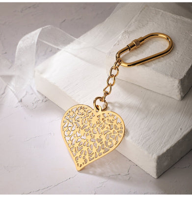 imagKeychain Heart - Goldplated