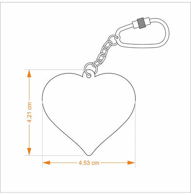 imagKeychain Heart - Goldplated