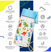 image //www.c...Kids Insulated Water Bottle, Dino - 450Ml