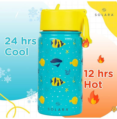 imagKids Insulated Water Bottle, Fish - 450Ml
