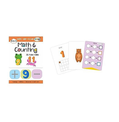 imagKYDS Play - Math and Counting - Wipe and Clean Activity Flash Cards for Kids-KP17