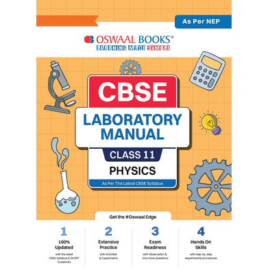imagOswaal CBSE Laboratory Manual Class 11 Physics Book Latest Edition