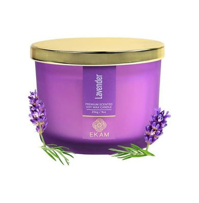 imagLavender-3 Wick Soya Wax Candle