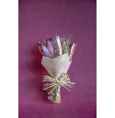 imagLavenderia Natural Dried Flowers Bouquet - 20Cm
