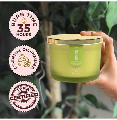 imagLemongrass-3 Wick Soya Wax Candle