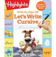 image //www.c...LETS WRITE CURSIVE Highlights Write:On Wipe:Off Fun to Learn Activity Books Spiral:bound Highlights Learning