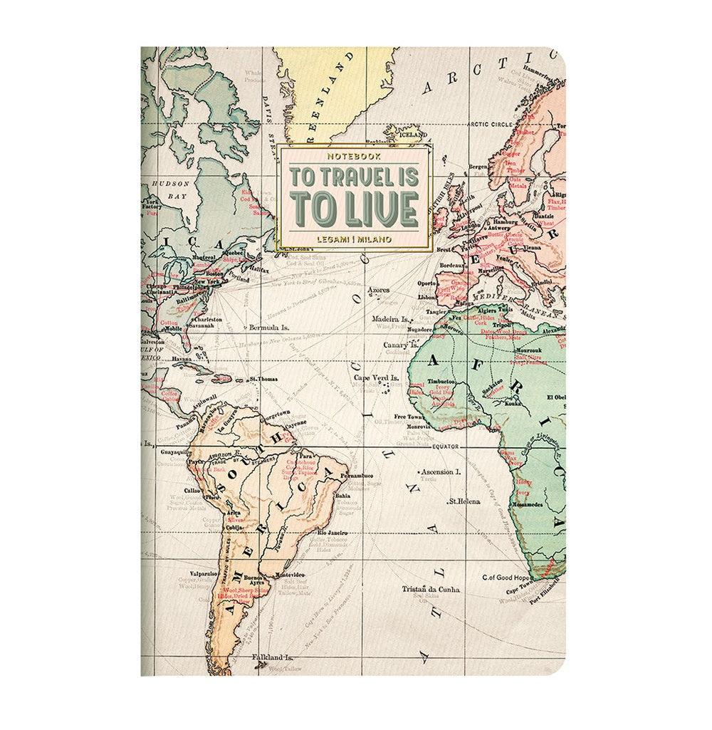 Lined Notebook Quaderno Small Travel