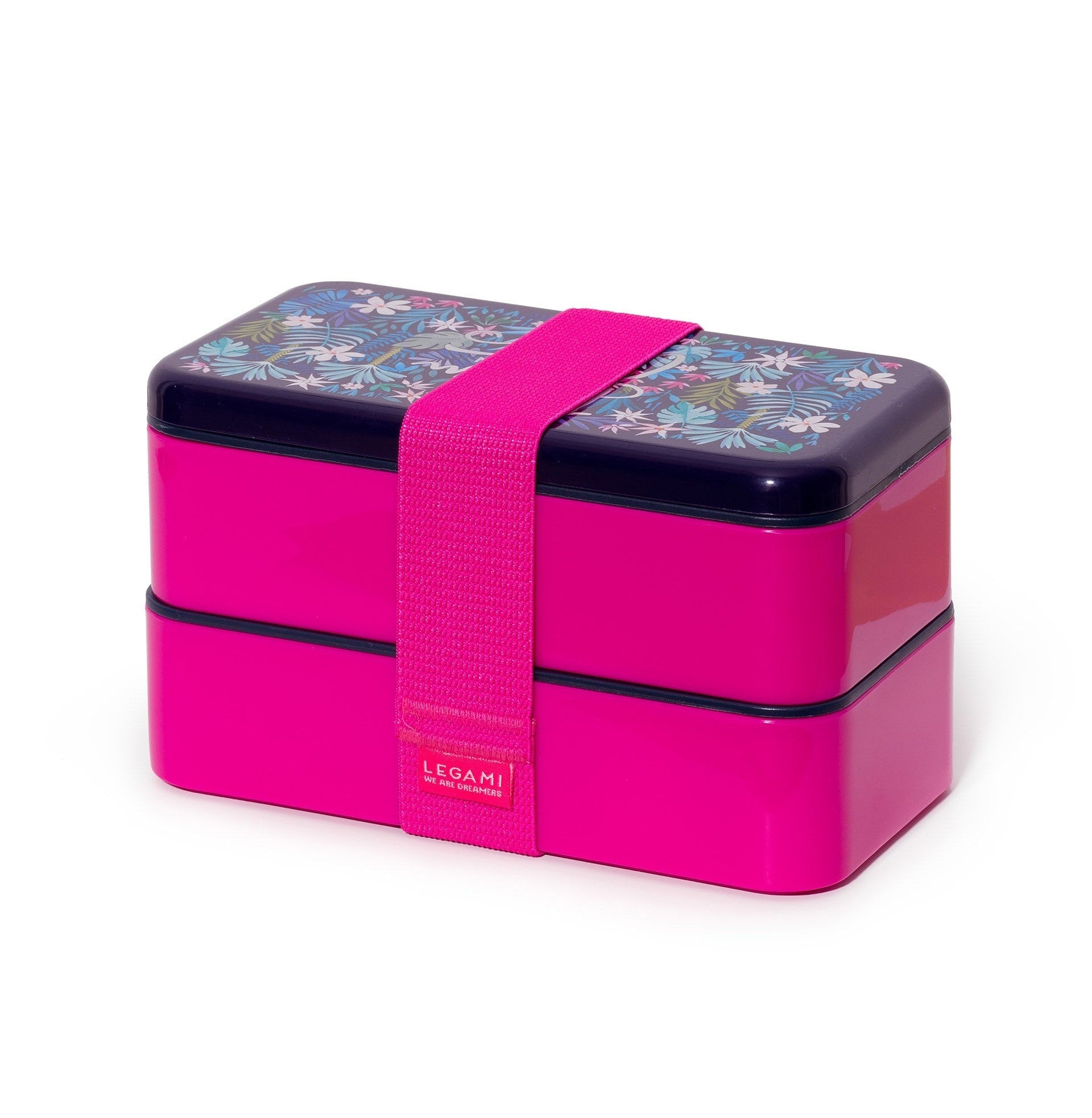 Flora Floral Lunch Box With Utensils And Two Containers