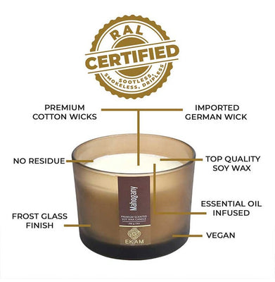 imagMahogany-3 Wick Soya Wax Candle