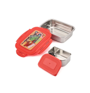image //www.c...Marvel Avengers Stainless Steel Made Lunch Box With 304 Stainless Steel Made Snap Lid Subzi Container Inside, 600 Ml-Multicolor