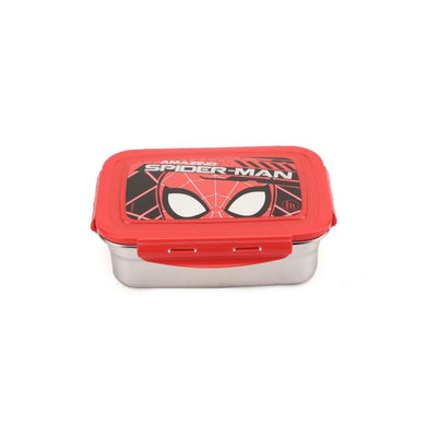 imagMarvel Spider-Man Stainless Steel Made Lunch Box With 304 Stainless Steel Made Snap Lid Chutney / Subzi Container Inside, 1000 Ml-Multicolor