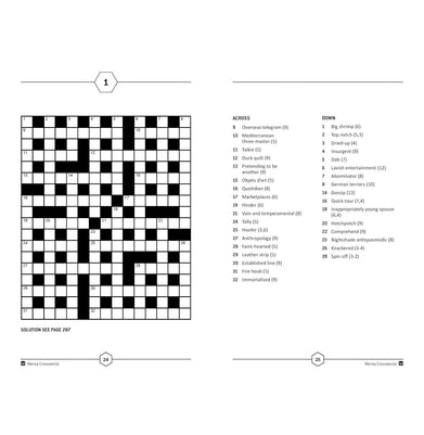 imagMensa Crosswords: Test your word power with more than 100 puzzles Paperback Moore Dr Gareth and Mensa Ltd