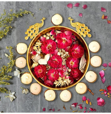 imagMetal Peacock Urli BowL