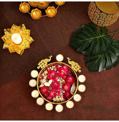 imagMetal Peacock Urli BowL