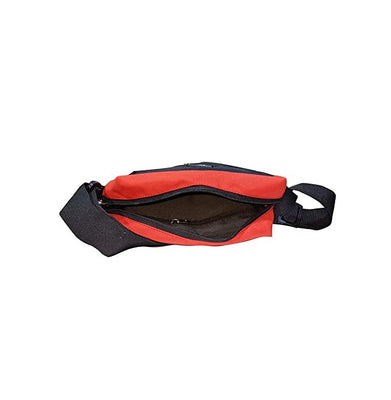 imagMike Polyester 5 Ltr Unisex Sling Bag - Black & Red