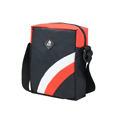 imagMike Polyester 5 Ltr Unisex Sling Bag - Black & Red
