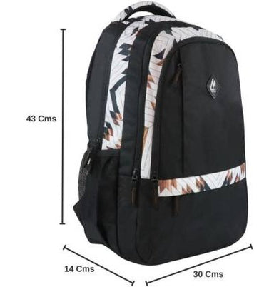 imagMike Rage Geometrical lines Backpack-Black-MK11001781