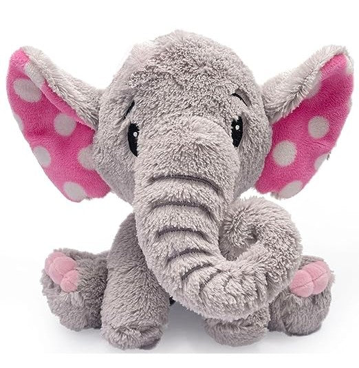 Soft Pink Polka Dot Elephant Plush Toy – 25cm of Cuddly Joy for Kids