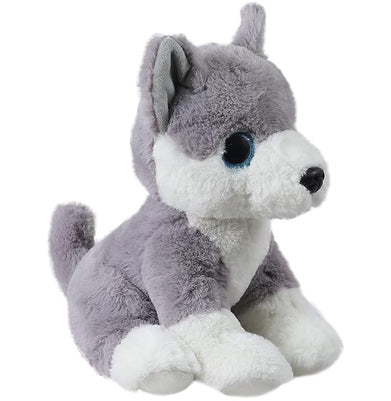 imagMirada-25cm Husky Dog with Glitter Eyes-Grey-MP0091A