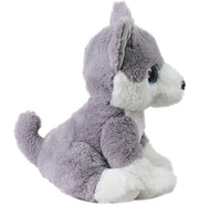 image //www.c...Mirada-25cm Husky Dog with Glitter Eyes-Grey-MP0091A