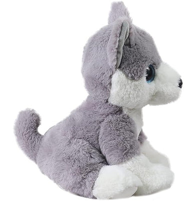 imagMirada-25cm Husky Dog with Glitter Eyes-Grey-MP0091A