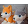 imag6Mirada-25cm Husky Dog with Glitter Eyes-Grey-MP0091A