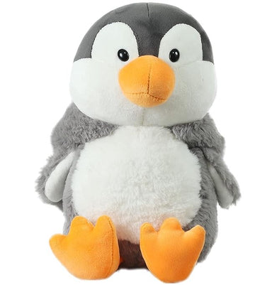 imagMirada 25cm Super Soft Hoodie Penguin-Grey-MP0097
