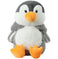 imag3Mirada 25cm Super Soft Hoodie Penguin-Grey-MP0097