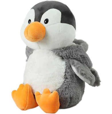 imagMirada 25cm Super Soft Hoodie Penguin-Grey-MP0097