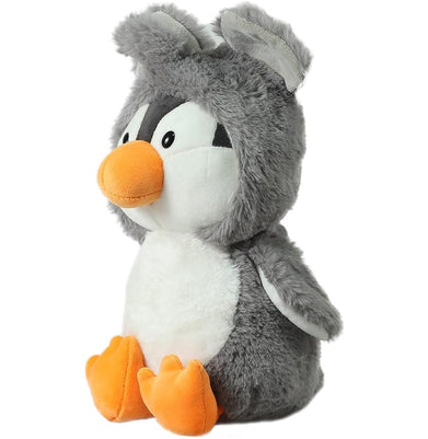 imagMirada 25cm Super Soft Hoodie Penguin-Grey-MP0097