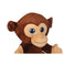 imag3Mirada Dark Brown Cute Plush Stuffed Glitter Eye Monkey Soft Toy