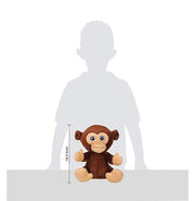 image //www.c...Mirada Dark Brown Cute Plush Stuffed Glitter Eye Monkey Soft Toy
