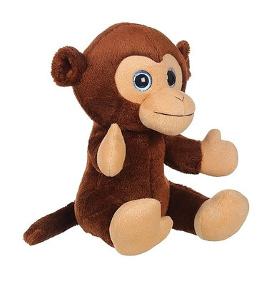 imagMirada Dark Brown Cute Plush Stuffed Glitter Eye Monkey Soft Toy