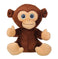 imag1Mirada Dark Brown Cute Plush Stuffed Glitter Eye Monkey Soft Toy