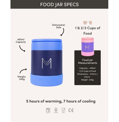 imagMontiiCo Insulated Food Jar - Grape