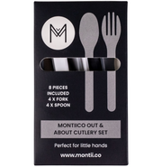 image //www.c...MontiiCo Out & About Cutlery Set - Monochrome