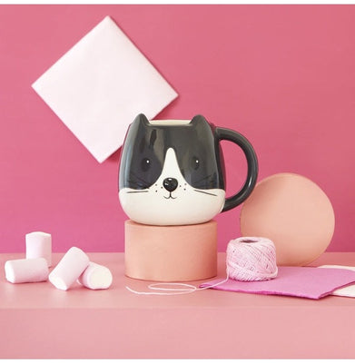 imagMug,Kitty,White/Black,400 Ml,Ceramic-27559