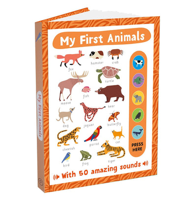 imagMy First Animals Sound Book : With 50 Amazing Sounds Book for Kids : Early Learning for Toddlers and Children Hardcover Parragon