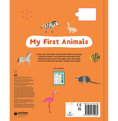 imagMy First Animals Sound Book : With 50 Amazing Sounds Book for Kids : Early Learning for Toddlers and Children Hardcover Parragon