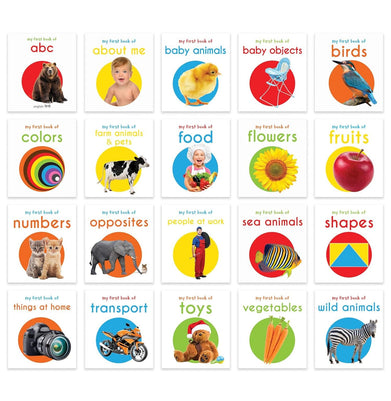 imagMy First Complete Learning Library: Boxset of 20 Board Books Gift Set for Kids Horizontal Design Board book Wonder House Books